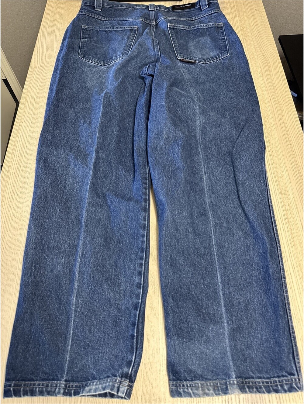 Vintage FUBU Carpenter Skater Jeans Mens W38 L34 Blue Baggy Y2K Hip Hop Denim